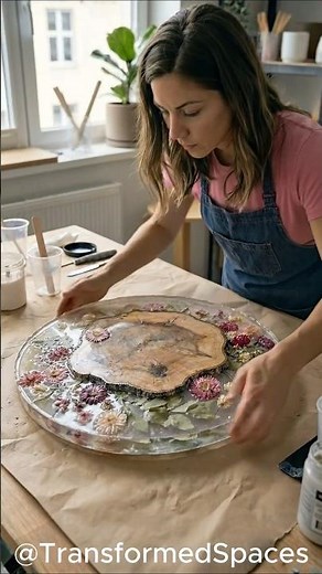 Building a Floral Resin Coffee Table 🌸 | Design Concept