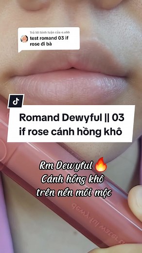 Romand Dewyful Tint in 03 If Rose: Review & Swatches