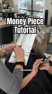How to do a blended money piece blonde #blonde #hairtutorial #moneypiece #blondehairfoilplacement