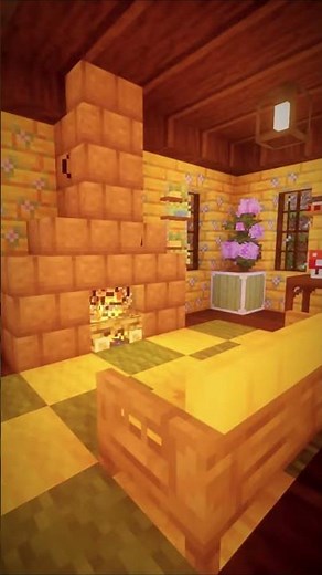 I Built This Cozy Yellow Cottage in Minecraft!