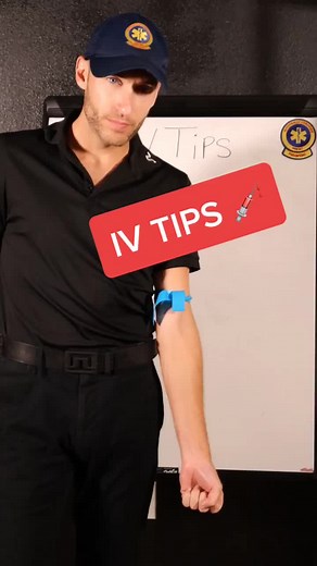IV Tips Part 1 💉 #ivtips #iv #ivaccess #paramedicschool #nremt