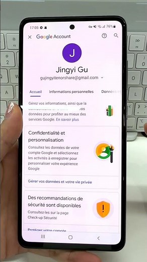 Comment gérer votre compte Google sur un téléphone Android ？#shorts