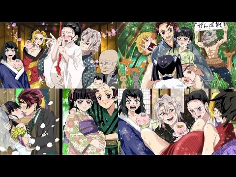 【鬼滅の刃×声真似】妊娠・出産秘話シリーズ総集編【きめつのやいば 須磨 雛鶴 まきを 炭治郎 カナヲ 炭カナ 】