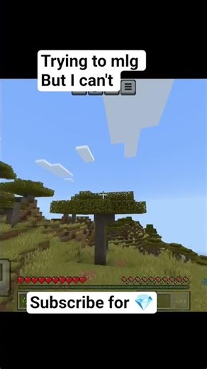 trying to mlg but I can't #minecraft #gaming #biel #shorts