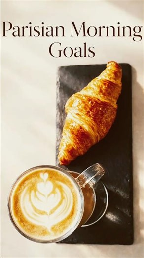 Parisian Breakfast Goals: Giant Croissant + Perfect Latte 🇫🇷