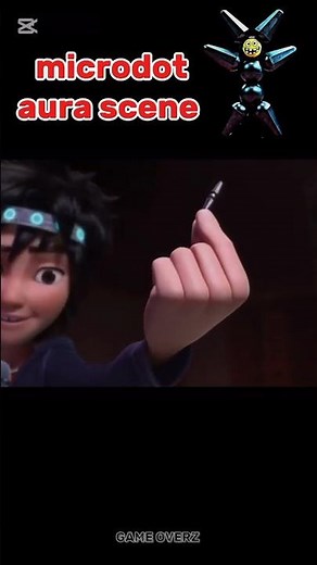 microdot's aura scene☠😈 | hero edit #bighero #hirohamada #shorts