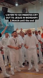 🙏🏼INMATES crying OUT TO JESUS!! Life sentenced inmates singing the words “I’ve seen you move, you move the mountains, and I believe, I’ll see you do it again.” These inmates are filled with faith… ALL of these men have given their lives to Jesus and overcome addiction and now they are FREE indeed! All because of Jesus! Full video on YT 🙏🏼$10 a month or any donation helps us bring the gospel of Jesus to inmates across the U.S. Your support helps us say YES to more revival events, changing liv