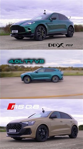 Audi RSQ8 vs Aston DBX 707 — DRAG RACE