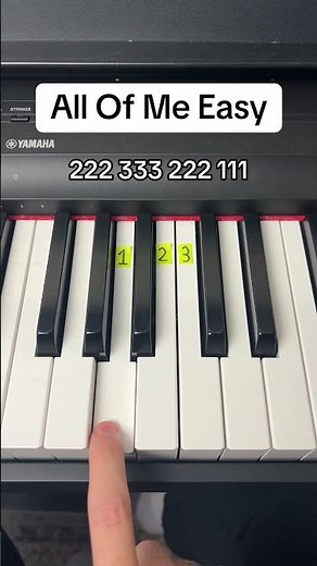 All Of Me Easy Piano Tutorial (Both Hands) #piano #pianotutorial #easy