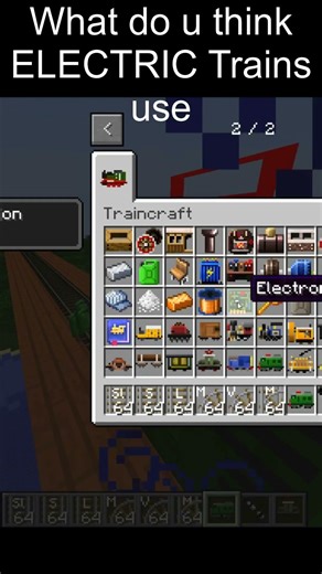 What Do Electric Trains Use? #minecraft
