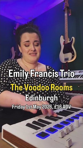 EDINBURGH! Progressive rock and jazz fusion fans unite! Emily Francis Trio at The Voodoo Rooms