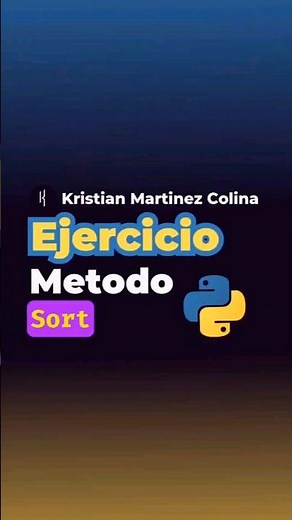 Aprende a Ordenar Listas en, como ordenar listas en Python, método sort en #python #pythonespañol