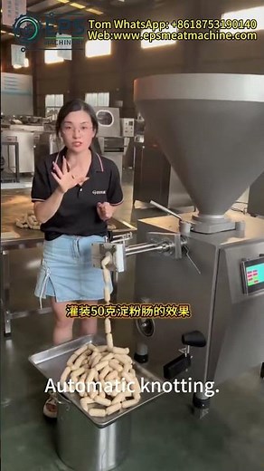 Vacuum Quantitative Twisting Sausage Filler | Automatic Sausage Filling & Linking Machine #machine