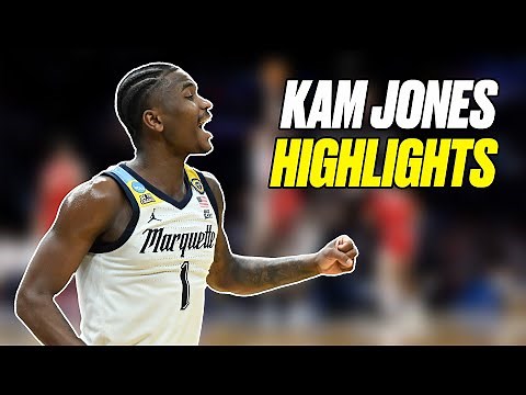 Kam Jones March Madness highlights at Marquette (2021-2025)