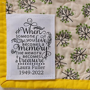 Memory Quilt Labels Personalized With Your Name on Cotton or Polyester. - Etsy