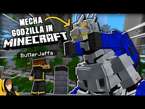 Playing as MECHA GODZILLA in Minecraft! w/CH3k