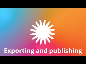 Exporting and publishing Flourish projects