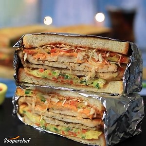 Korean Sandwich is going to be your favorite breakfast meal. This delicious fusion of chicken and egg with bread is super easy and quick which will save your time. Try out this Korean Sandwich Recipe and do not forget to share your feedback with us. #KoreanSandwich #Sandwich #BreakfastRecipe #SooperChef #SandwichRecipes | SuperChef