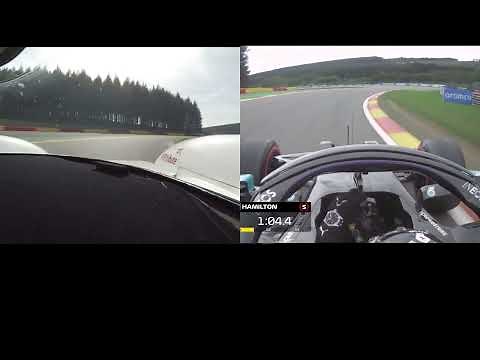 LMP1 vs F1 | Porsche 919 Hybrid EVO vs Mercedes F1 W11 Hybrid @ Spa-Franchorchamps