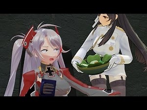 Atago makes a Salad for Prinz Eugen | Azur Lane Animation