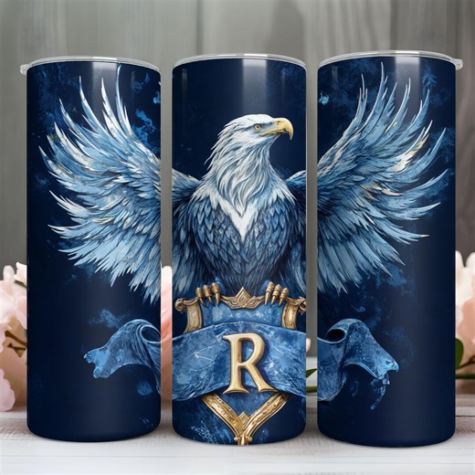 Magic Wizard School Tumbler Wrap | 20 Oz Wrap Sublimation PNG Design | Color Blue Wizard House Tapered and Straight Circuit Wrap - Etsy Australia