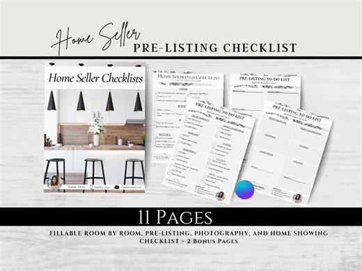 Realtor Home Seller Checklist Bundle: Pre-listing Presentation (digital) - Etsy
