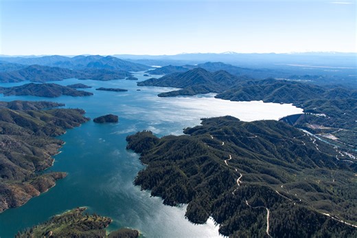 How full are Lake Shasta, California reservoirs after rain? See levels