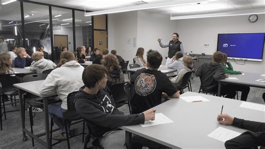 CEO of APi Group shares about his role and responsibilities with Rock Ridge students