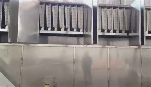 10 Ton Industrial Automatic Cube Ice Making Machine with for Compressor 1000kg Ice Storage PLC Control System Water Cooling