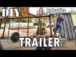 DIY 26ft Trailer build part2 | Hydraulic tail