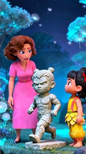 Magical Stone Warrior Comes to Life | 3D Animation Shorts#3DAnimation #FantasyWorld