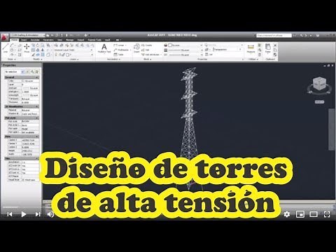 Diseño de Torres de Alta tensión Eléctrica para líneas de transmisión con Autocad y SAP2000