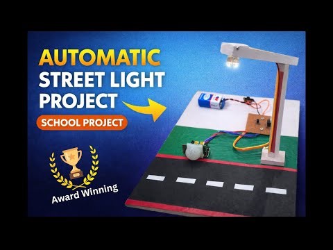 Automatic street light using motion sensor Best science project #school #project #collegeproject