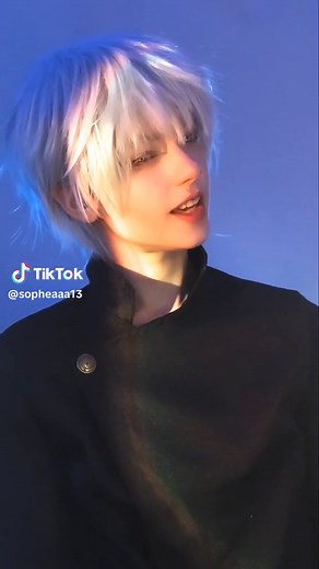 more of my favorite male cosplay #jujutsukaisen #gojo #gojosatoru #gojocosplay #gojosatorucosplay #jjk #jujutsukaisenseason2 #cosplay #jujutsukaisencosplay