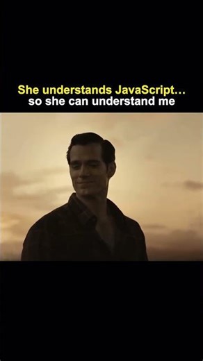 She understands JavaScript… so she understands me 💀😏