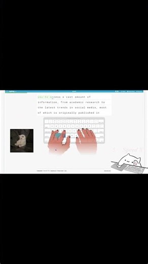 Mengetik 2 #bongocat #cat #day1 #keyboard #productivity #speedtyping #study #typing #typingchallenge