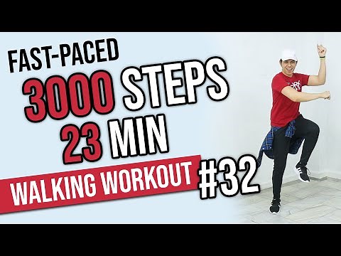 FUN 3000 Step Workout in 23 MINS! • FAST Walking Workout #32 • Keoni Tamayo