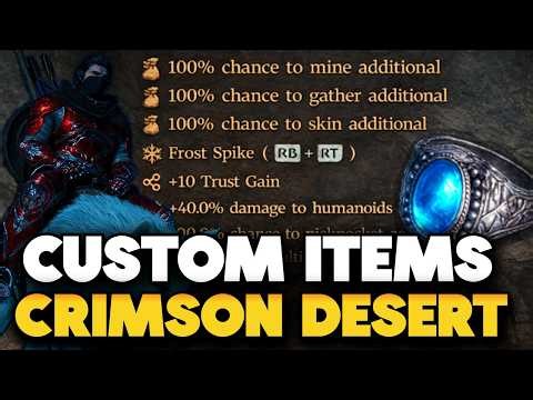How to Create Custom Items in Crimson Desert Save Editor (Stats, Buffs & Passives)