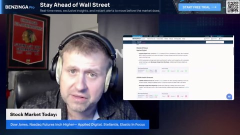 Stock Market Today, Oct 10: Dow Jones, Nasdaq Futures Inch Higher— Applied Digital, Stellantis, Elastic In Focus