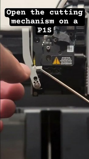 Bambu Lab P1S Cutter Assembly Revealed #shorts #3dprinting #maintenance