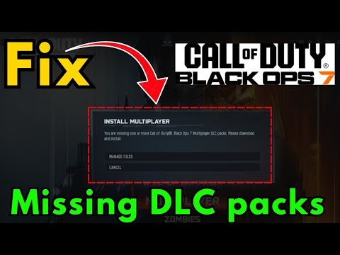You are missing one or more call of duty black ops 7 multiplayer dlc packs Fix