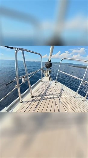 No Wind, No Problem! Cruising the Glassy Greek Coastline #shorts