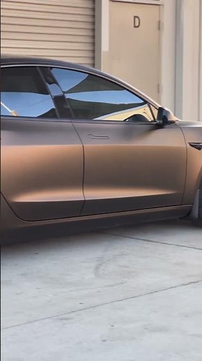 Tesla Wrapped in Stunning KPMF Matte Java Brown 🤎
