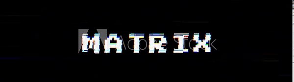 Matrix Glitch Text Animation. 4k Video Stock Video