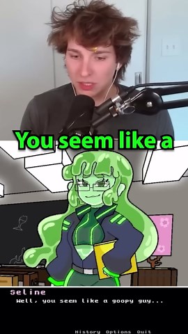 I made Slimecicle try my Minecraft dating sim!💖