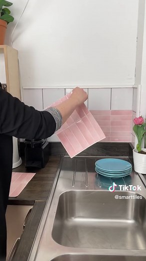Transformed Office Kitchen with Smart Tiles | DIY Spring Renovation