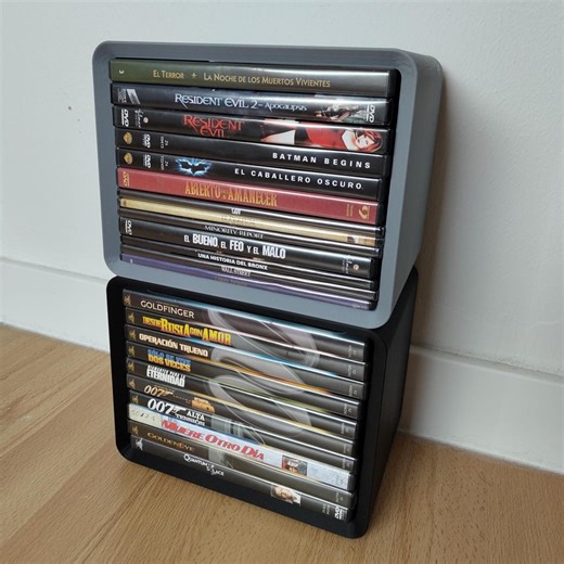 Modular DVD & Blu-ray Storage Tower Stackable Movie Organizer Display Shelf for 10 Cases 3D Printed Media Storage - Etsy