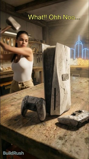 She Smashed a PS5… Then Made THIS 😳🔥 #shorts