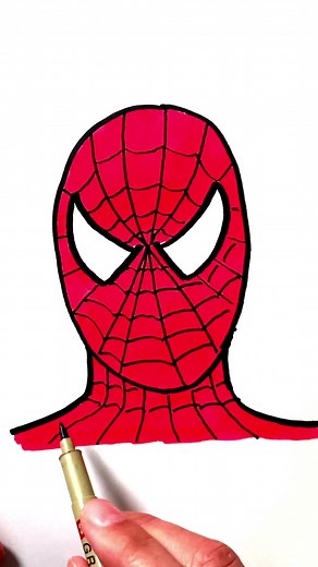 Step-by-Step Guide to Drawing Spider-Man's Head