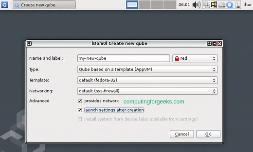 Install Qubes OS - Step by Step With Screenshots | ComputingForGeeks